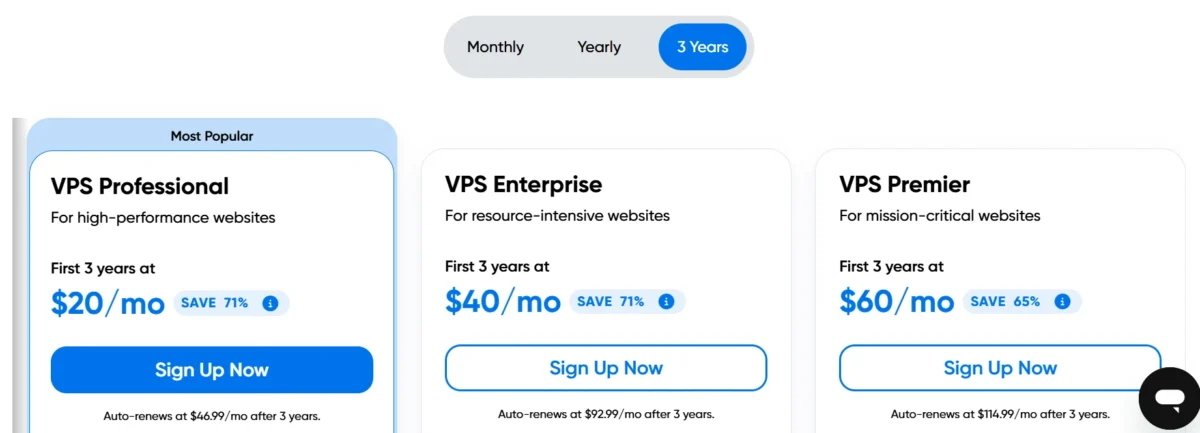 DreamHost VPS hosting plans and pricing for advanced WordPress websites