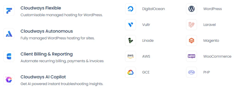 With Cloudways, You Can Choose Your Cloud Provider