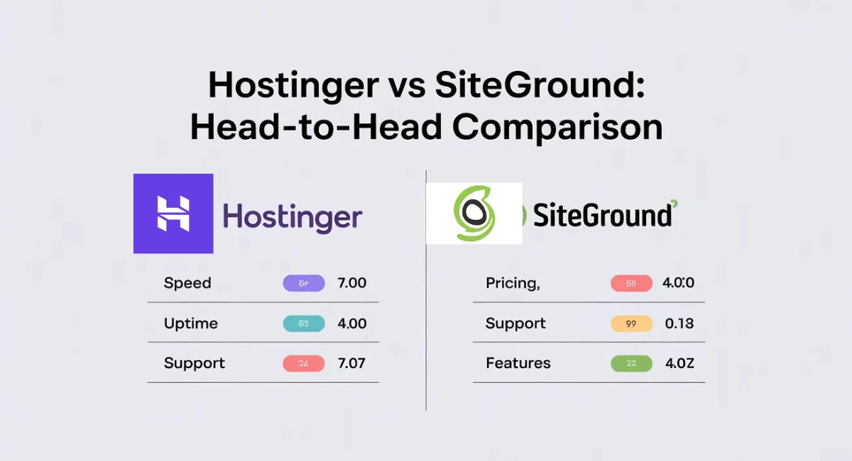 Hostinger vs SiteGround: Head-to-Head Comparison SaaSHostly