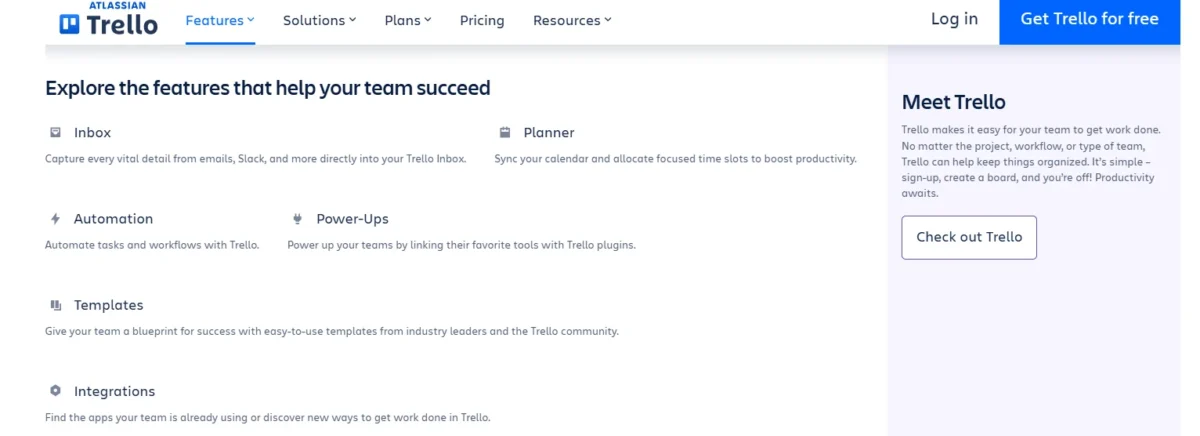Trello Core Features