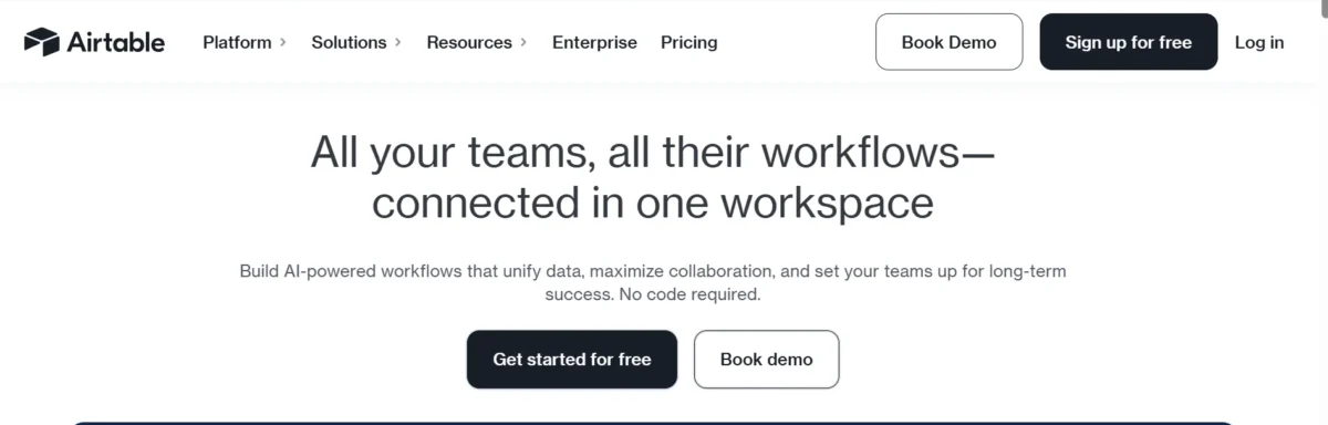 All your teams, all their workflows—connected in one workspace
