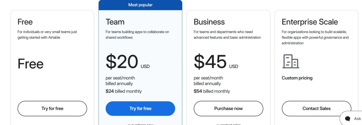 How Much Does Airtable Cost?